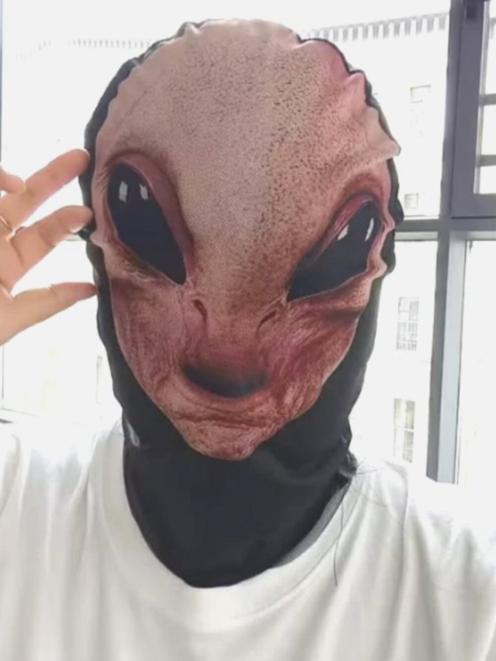 Alien Mask Breathable Mesh Halloween Horror Costume Cosplay Sci Fi NEW